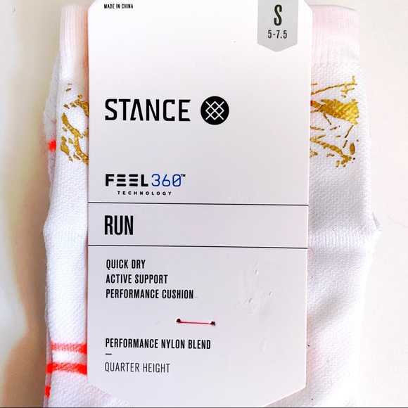 Stance Radiant QTR Running Quarter Height Socks - Picture 2 of 8